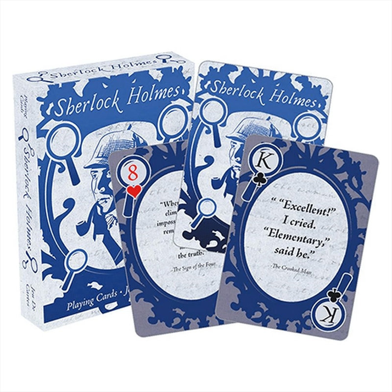 V210-2774784-77151-00 Sherlock Holmes Quotes Playing Cards - Image 1