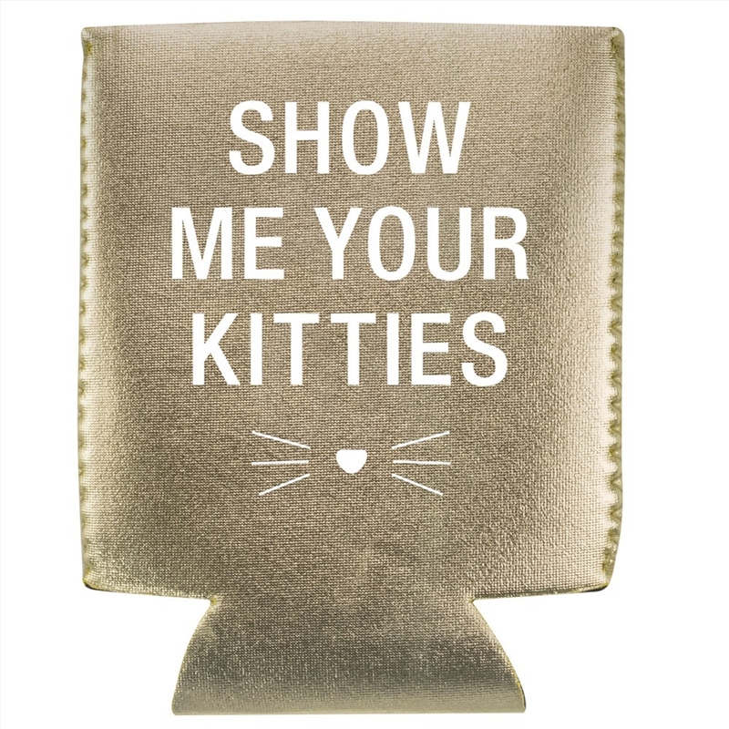 V210-2881722-202502241740-00 Stubby Holder - Show Me Your Kitties (Gold) - Image 1