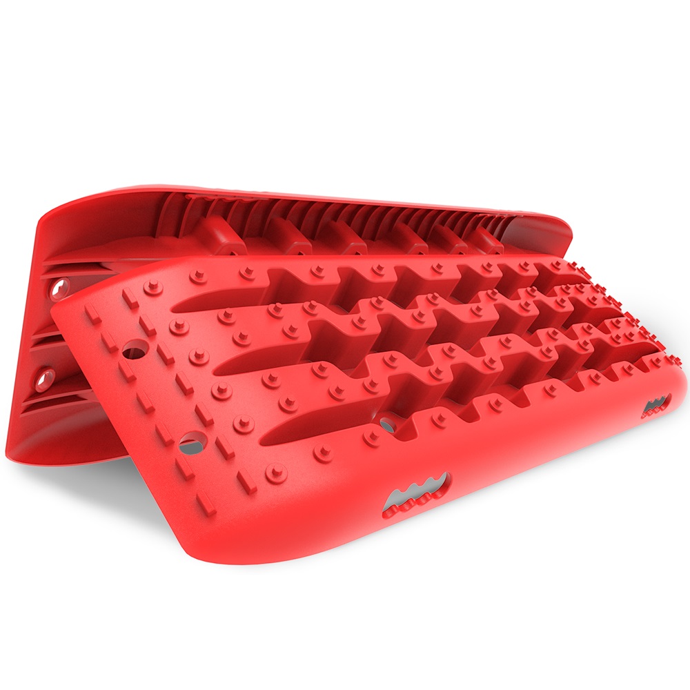V211-AU-ST001-49350-00 X-BULL KIT1 Recovery track Board Traction Sand trucks strap mounting 4x4 Sand Snow Car RED - Image 1