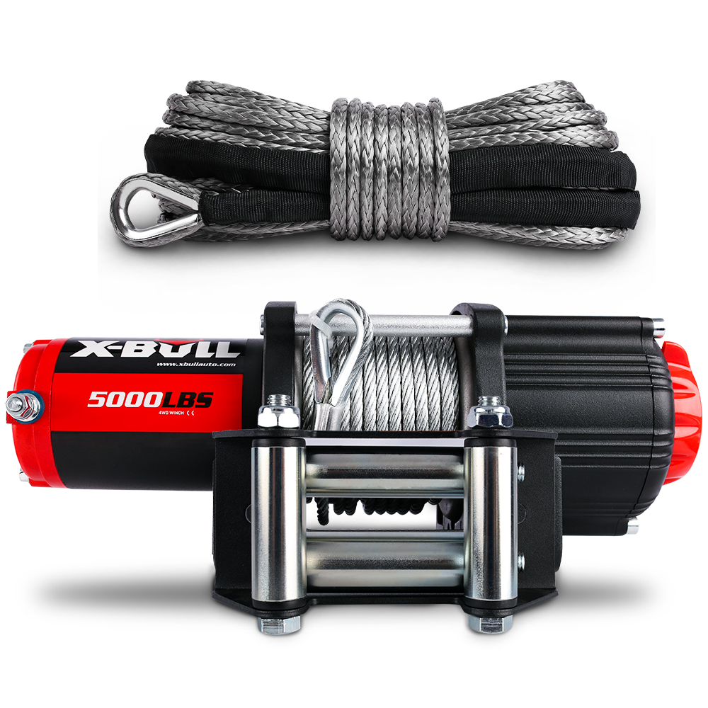 V211-AUEB-AXEW003XBSR002-87783-00 X-BULL Electric Winch 12V 5000LBS Wireless Steel Cable ATV Boat With 13M Synthetic Rope - Image 1