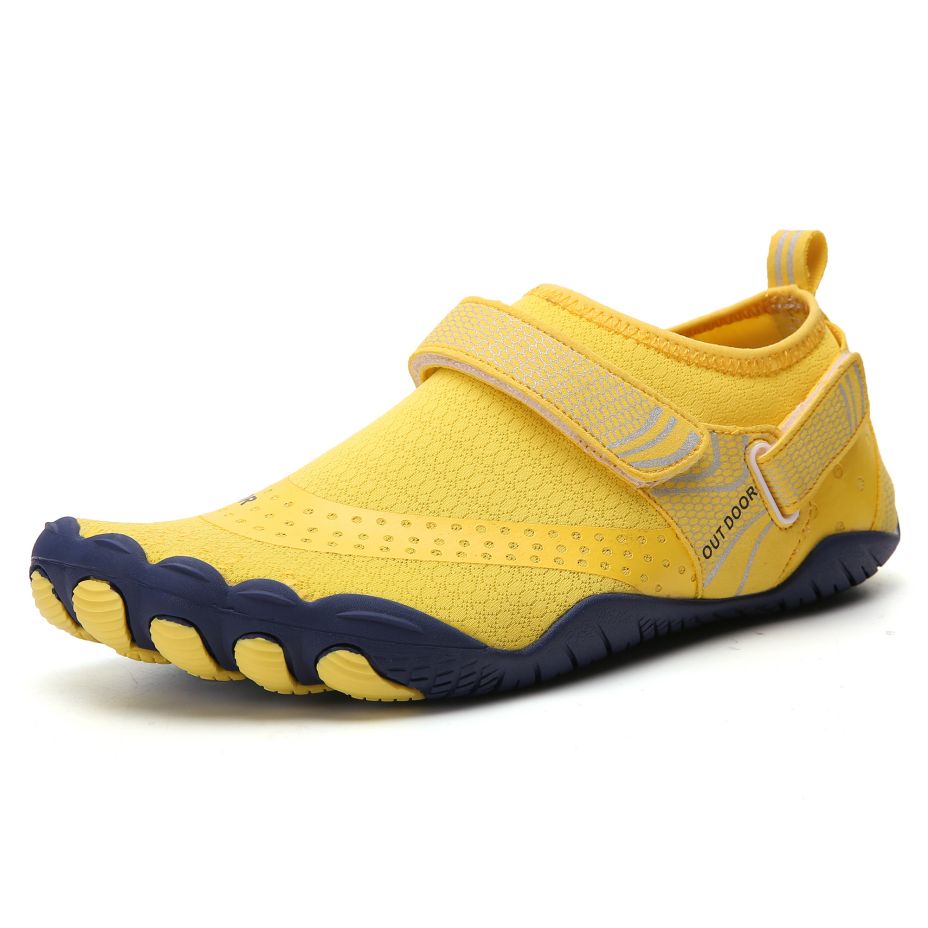 V213-01WS-A-G-YLW38_iEeeHeu_1 Women Water Shoes Barefoot Quick Dry Aqua Sports Shoes - Yellow Size EU38 = US5 - Image 1