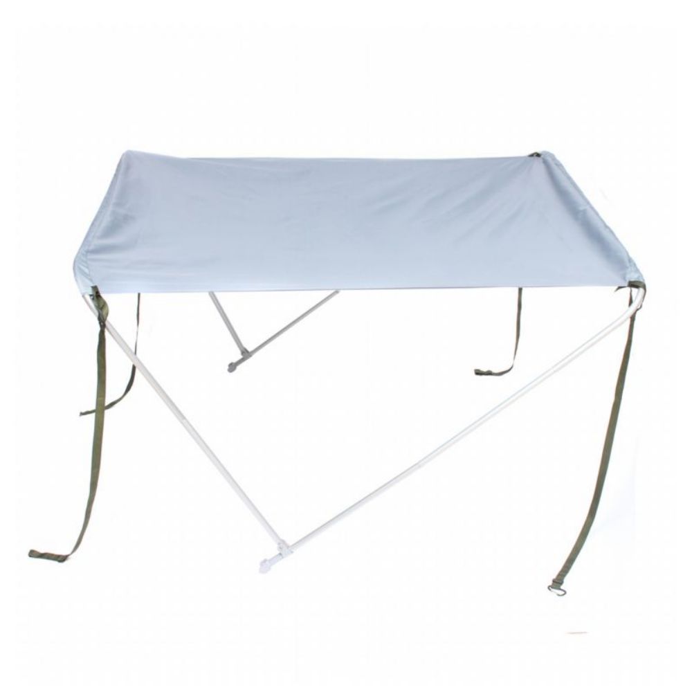 V213-SAHDE-A-WHT_MEbNRHi_1 White Boat Foldable Anti-UV Tent Sunshade Awning Bimini Top Canopy Cover - Image 1