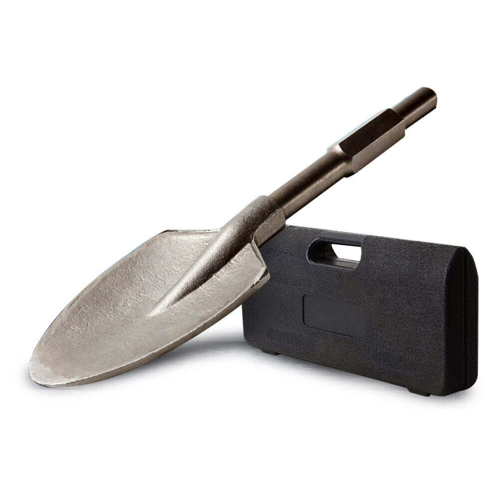 V219-BAJCTL13A-225603-00 Baumr-AG 130mm Clay Pointed-Tip Spade Jackhammer Chisel, 30mm Hex with Bonus Carry Case - Image 1