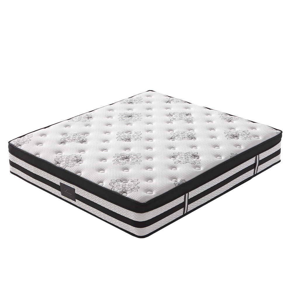 V219-BEDMATKSMD5A-202505281220-00 KINGSTON SLUMBER Luxury 34cm King Mattress, Medium Firm, Euro Top, 5-Zone Pocket Spring Foam - Image 1