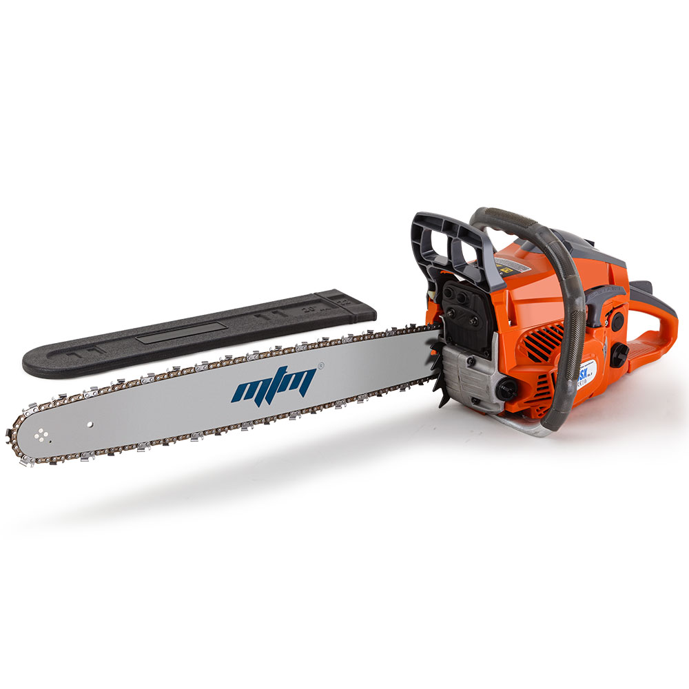 V219-CHNSAWMTMB05X-CHNSAWMTMB05X-00 MTM Chainsaw Petrol Commercial 20 Bar E-Start Tree Pruning Chain Saw HP - Image 1