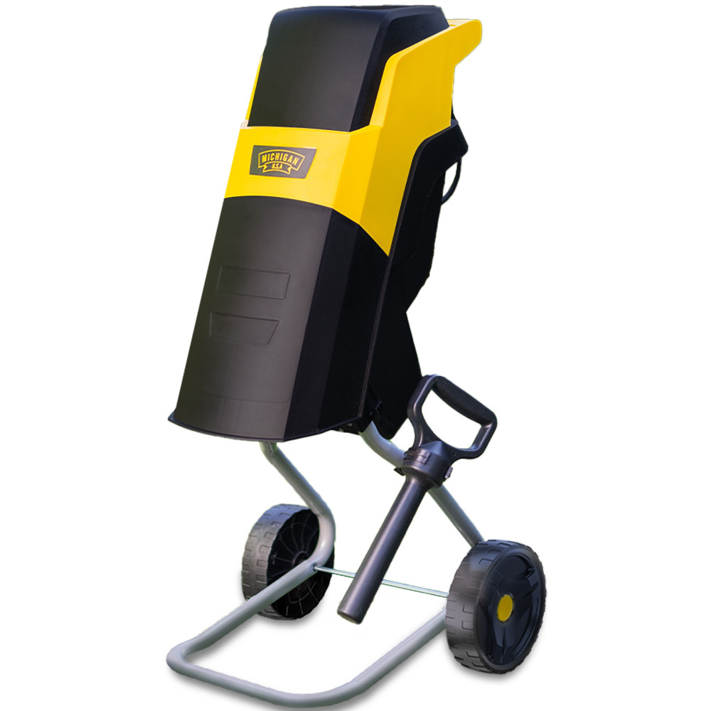 V219-GDTSRDMC3C0A-225572-00 MICHIGAN 2400W Electric Garden Mulcher Shredder, Portable Wood Chipper, Push Stick, 40L Collection Bag - Image 1
