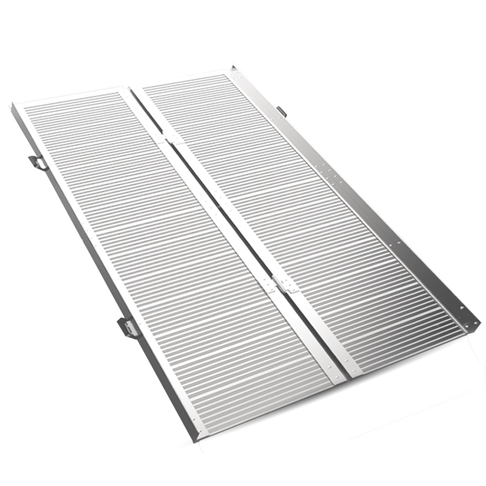 V219-HELRMPEQ15SA-74092-00 EQUIPMED 152cm Portable Folding Aluminium Access Ramp, 272kg Rated, for Wheelchair, Mobility Scooter, Rollator - Image 1