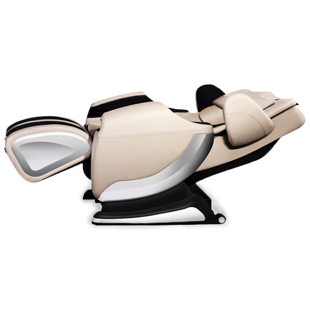 V219-MSGECHFORA5BR-74178-00 FORTIA Zero Gravity Recline Full-Body Massage Chair, with Back and Foot Rollers, Squeezing Air Pressure for Arms, Legs, plus Heat and Vibration functions, Cream - Image 1