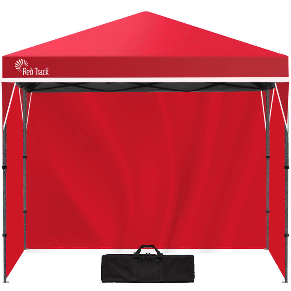 V219-OTDGZBRT2WRA-225743-00 RED TRACK 3.6x2.2m Ultra Compact Folding Gazebo, Walls, Carry bag, Portable Outdoor Popup Marquee for Camping Beach - Image 1