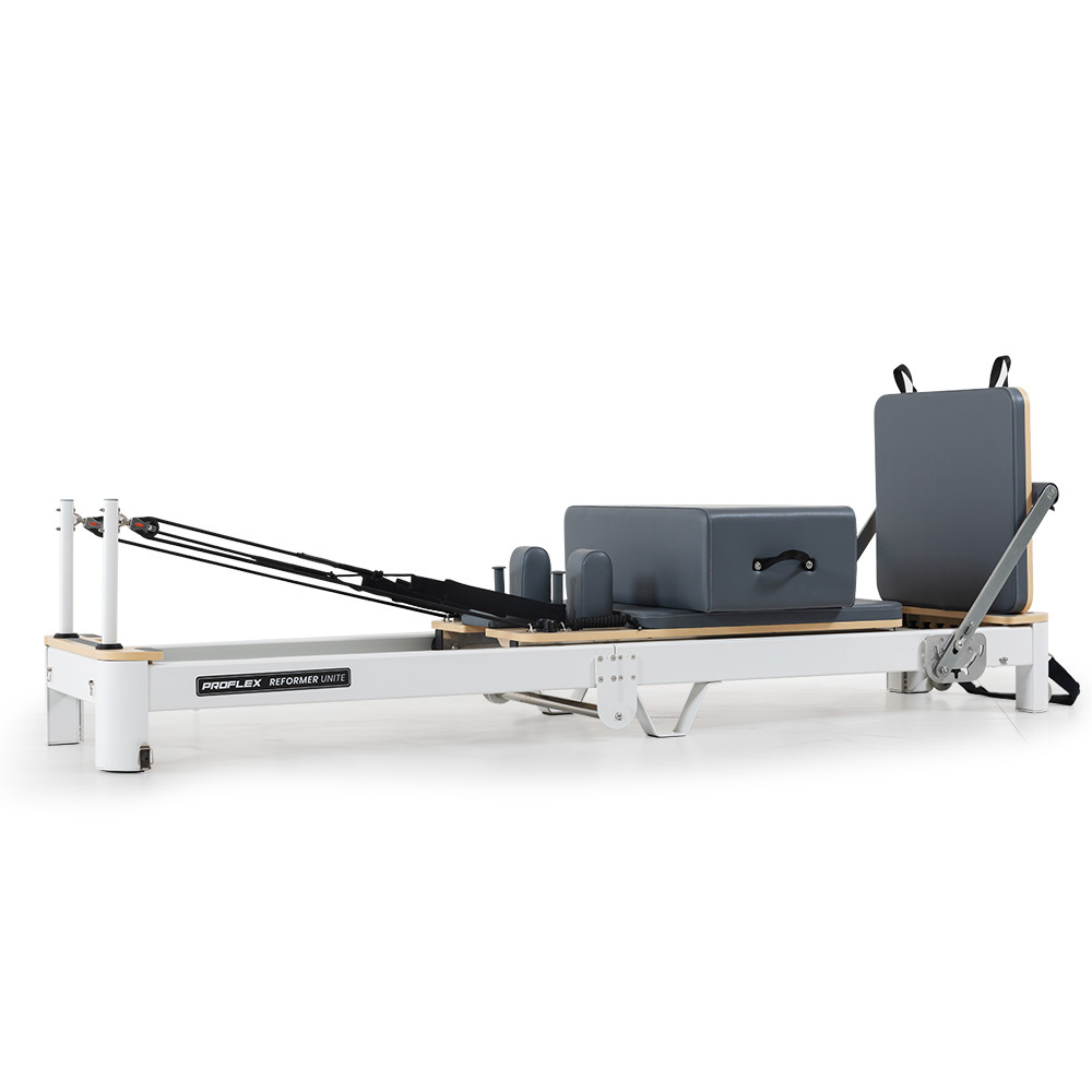 V219-PILALUPFA8GA-225703-00 PROFLEX Aluminium Pilates Reformer Machine, Stretch Bed with box and jump board accessories - Image 1
