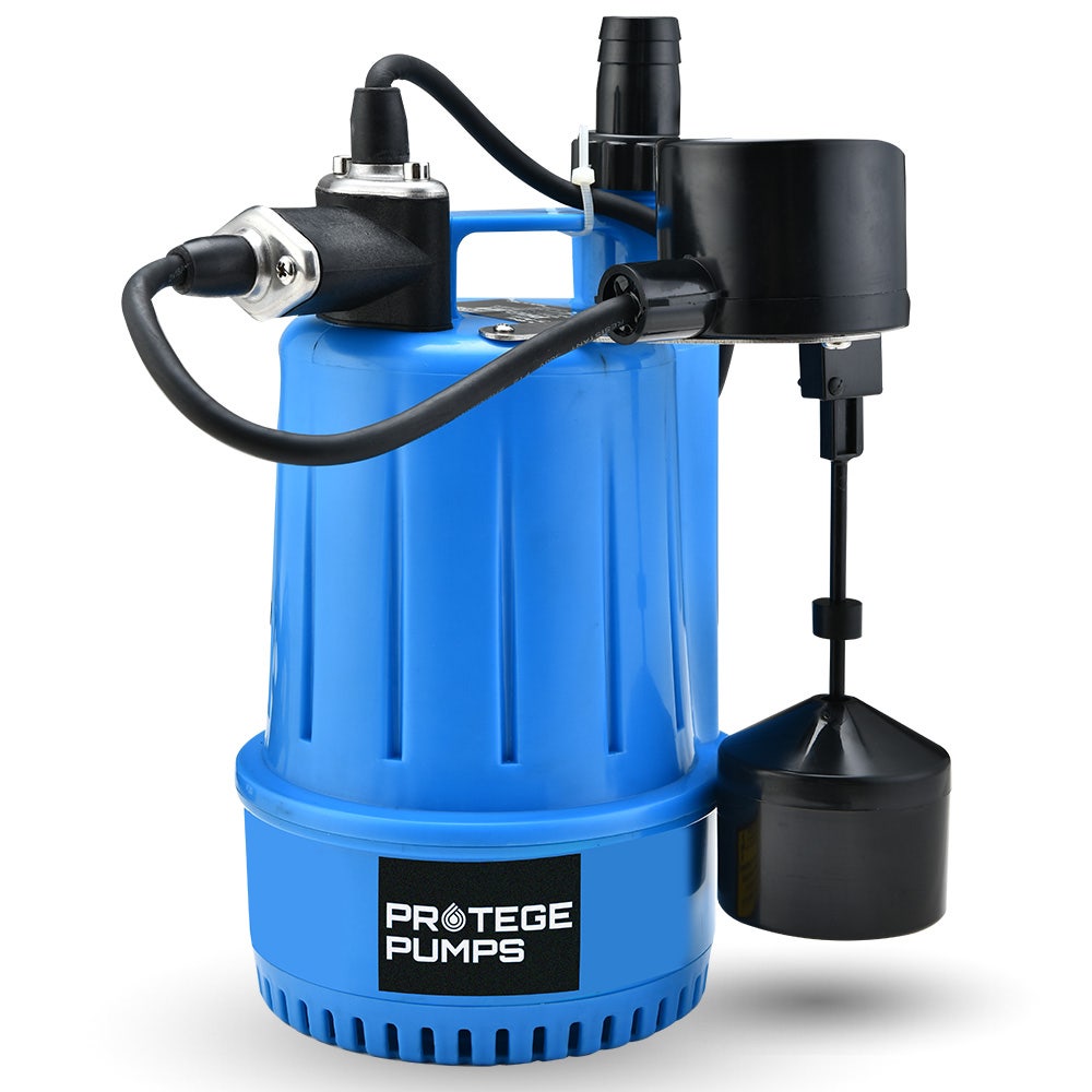 V219-PMPWTPPTCG1A-202508191037-00 PROTEGE Tight Access Clean/Grey Water Submersible Sump Pump, Vertical Float Switch - Image 1