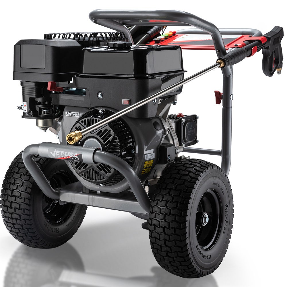 V219-PRWPTLJETC870-45006-00 JET-USA 5000PSI Commercial Petrol Powered High Pressure Washer, 15HP 420cc, Italian Made Adjustable AR Pump, 20m Hose - TX870 - Image 1