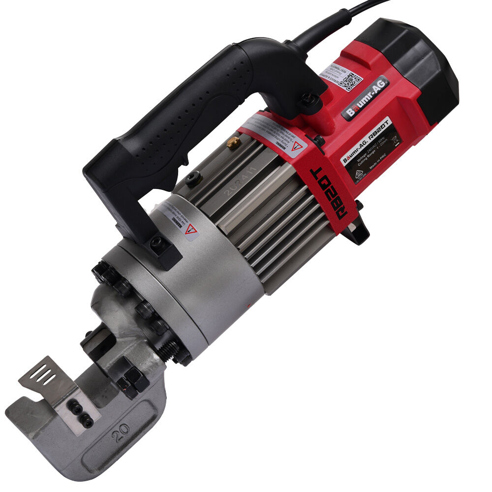 V219-REBCTRBM20TA-225571-00 BAUMR-AG 4-20mm 1000W Heavy-Duty Electric Hydraulic Rebar Cutter, 3 Sec Cycle, Carry Case - Image 1