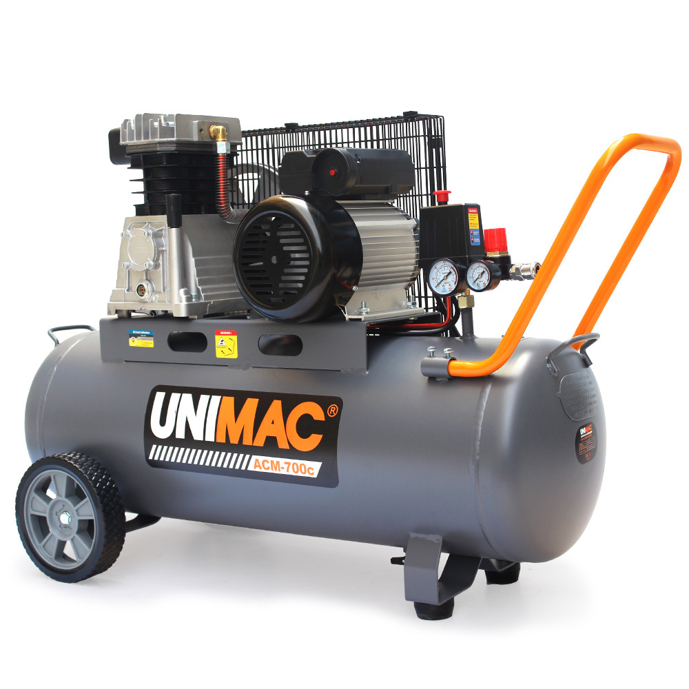 V219-TOLACMUM07BA-225430-00 Unimac 70L 2.2kW Commercial Air Compressor, 280L/min 116PSI, Brushless Motor, Certified Tank, Long Service Life - Image 1