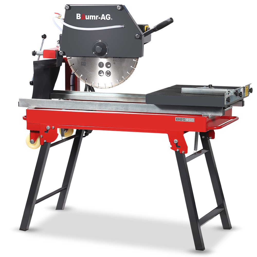 V219-TOLBCTBMTE4A-202507021045-00 BAUMR-AG 2200W 450mm 18" Brick & Masonry Table Saw, Electric Tile Concrete Cutting, with Stand - Image 1
