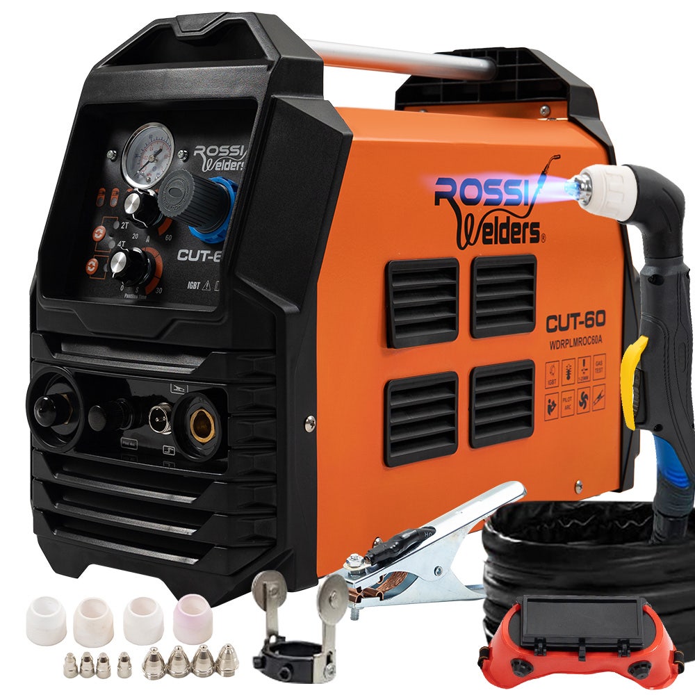 V219-WDRPLMROC60A-202506231209-00 ROSSI 60A Plasma Cutter, Non-Touch Pilot ARC for Easy Cuts of Painted or Rusty Metals, DC Inverter Cutting Machine - Image 1