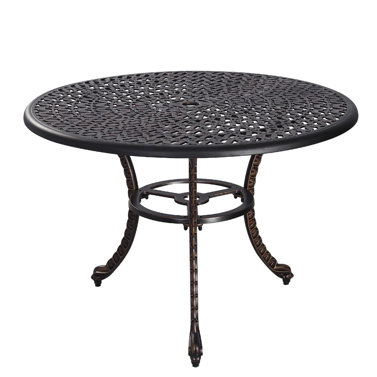 V231-CAT-01-202506031300-00 Prato Cast Aluminium Dining Table - Image 1