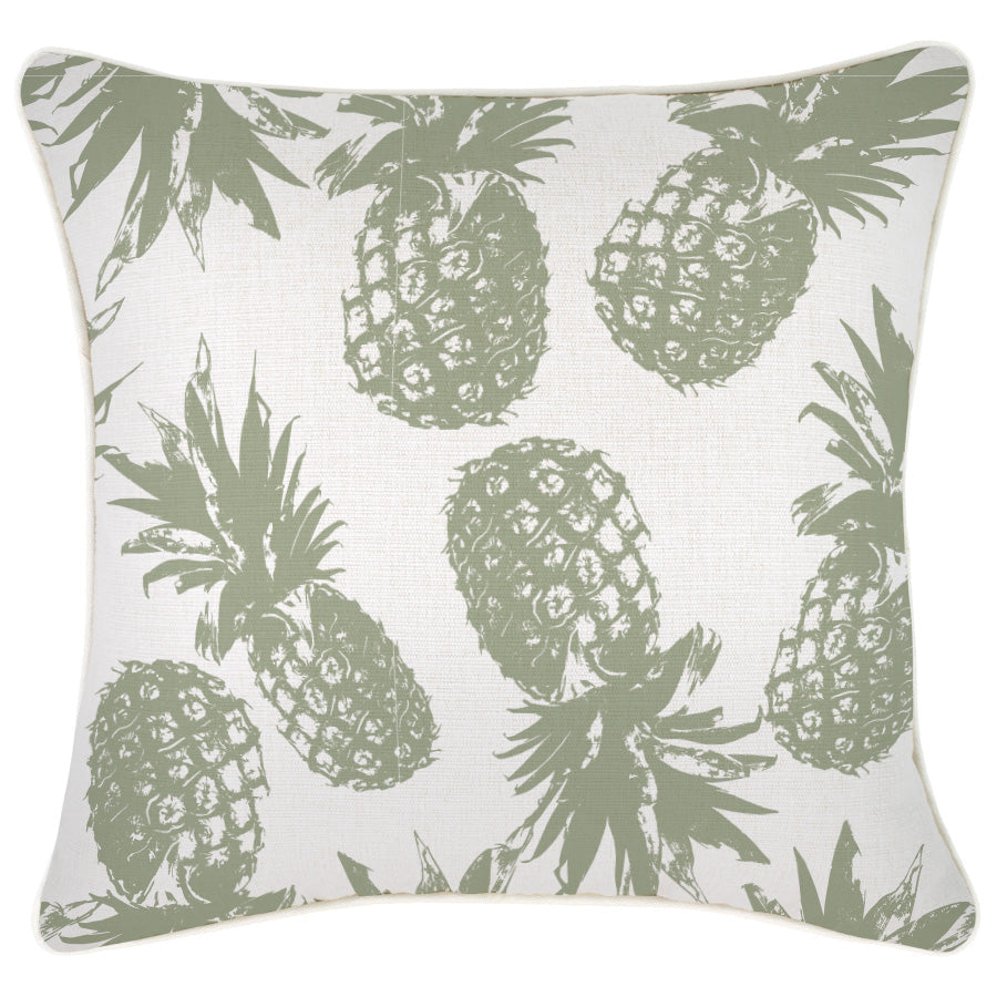 V236-EP12229302WP_EP12229302WP_Indoor-Outdoor-Cushion-Cover-Pineapples-Sage_99e47c57-f64a-4270-80d9-f1ffa4f4d654 Cushion Cover-With Piping-Pineapples Sage-45cm x 45cm - Image 1