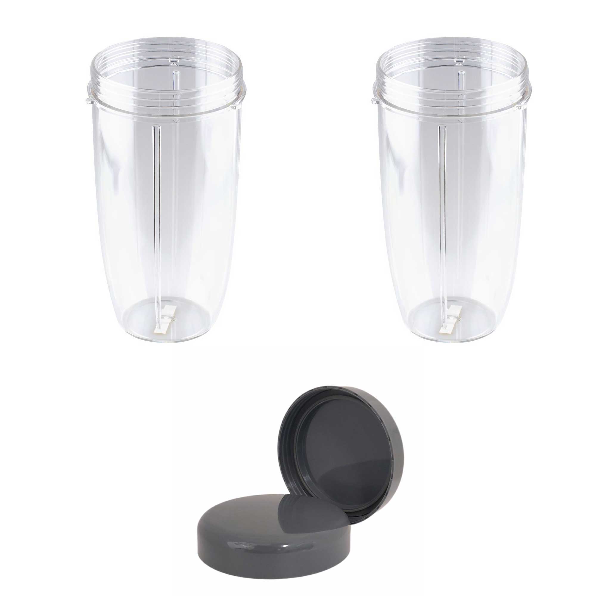 V238-SUPDZ-16803255238-202507071507-00 For Nutribullet 2 Tall Cups + 2 Stay Fresh Lid For Nutri 600 and 900 Models - Image 1