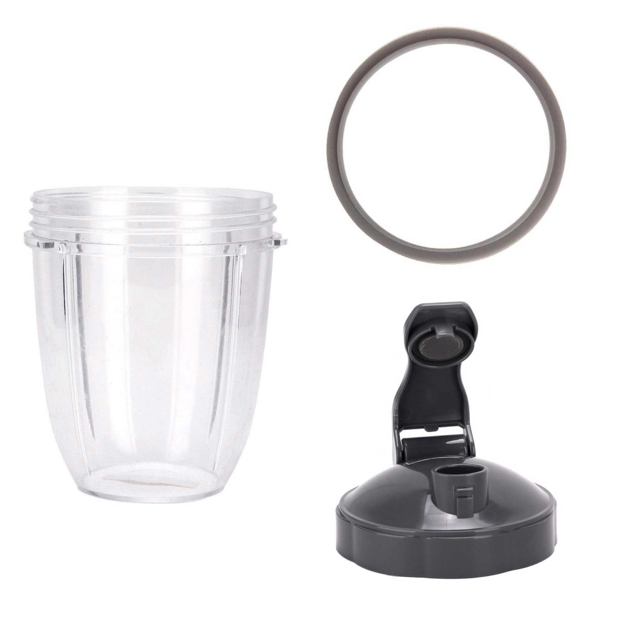 V238-SUPDZ-16803423494-202507041945-00 For Nutribullet Short Cup + Fliptop Lid + Grey Seal - For 900 and 600 Models - Image 1
