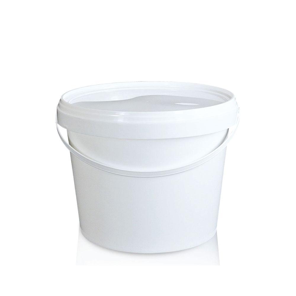 V238-SUPDZ-21934186889296-202505231215-00 Bulk 10x 2L Plastic Buckets + Lids - Empty White With Handle - Small Food Pail - Image 1