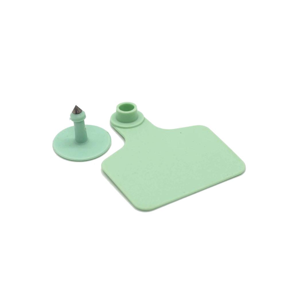 V238-SUPDZ-28211673071696-202507252021-00 100x Cattle Ear Tags 5x4cm Set - Small Green Blank Sheep Pig Livestock Label - Image 1