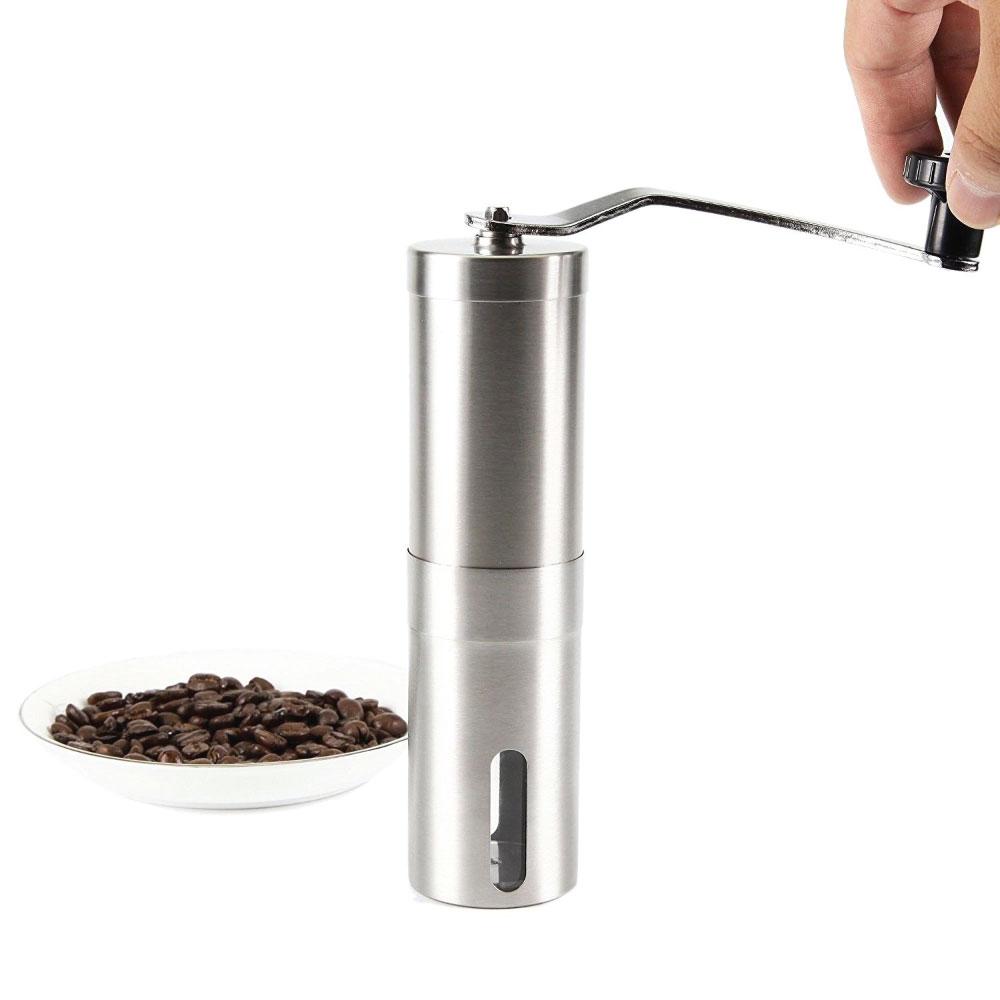 V238-SUPDZ-28248153325648-202507252025-00 Coffee Bean Grinder - Stainless Steel Ceramic Burr Manual Hand Crank Nut Mill - Image 1