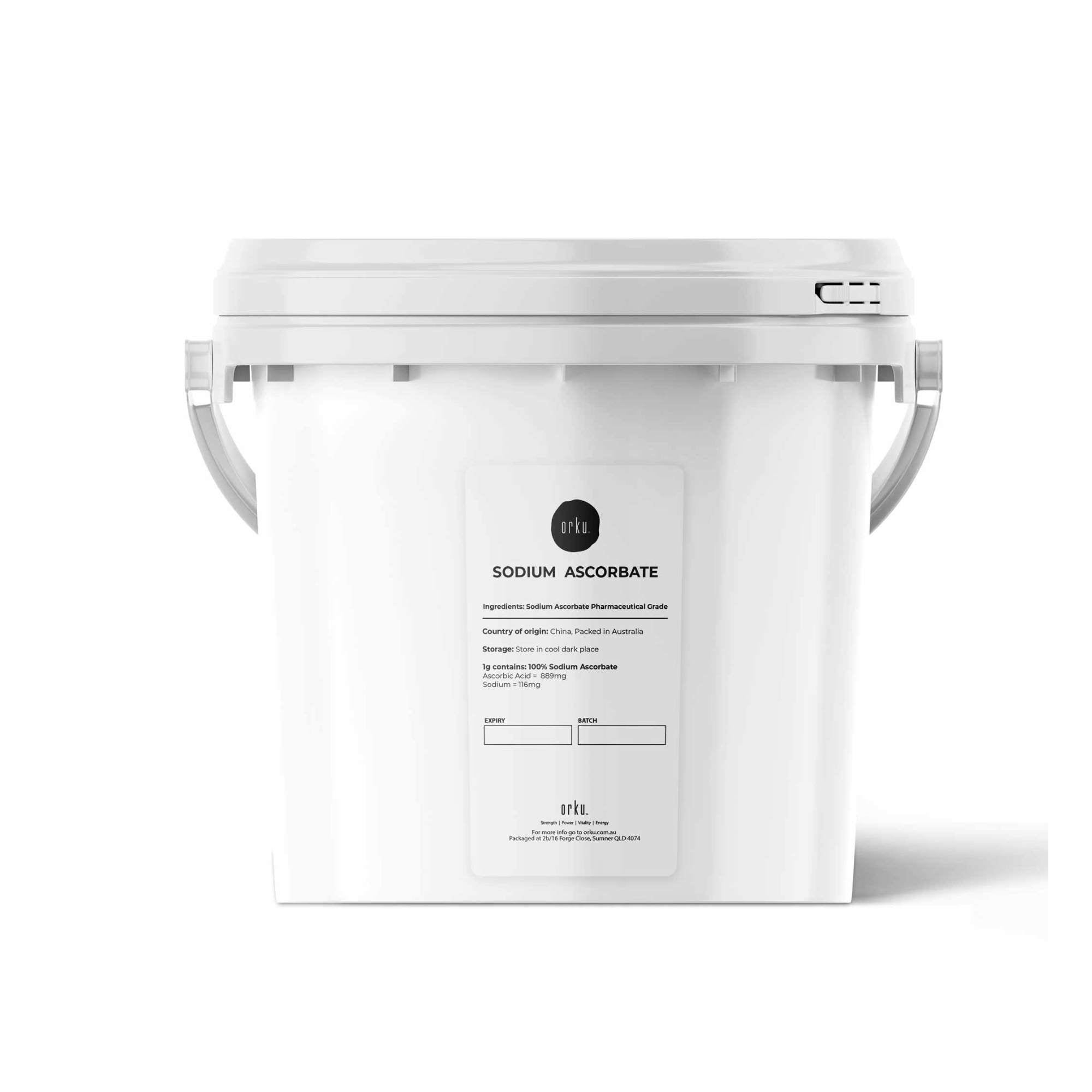 V238-SUPDZ-28715172102224-202505221125-00 5Kg Sodium Ascorbate Powder Tub - Vitamin C Buffered Pharmaceutical Ascorbic Acid - Image 1