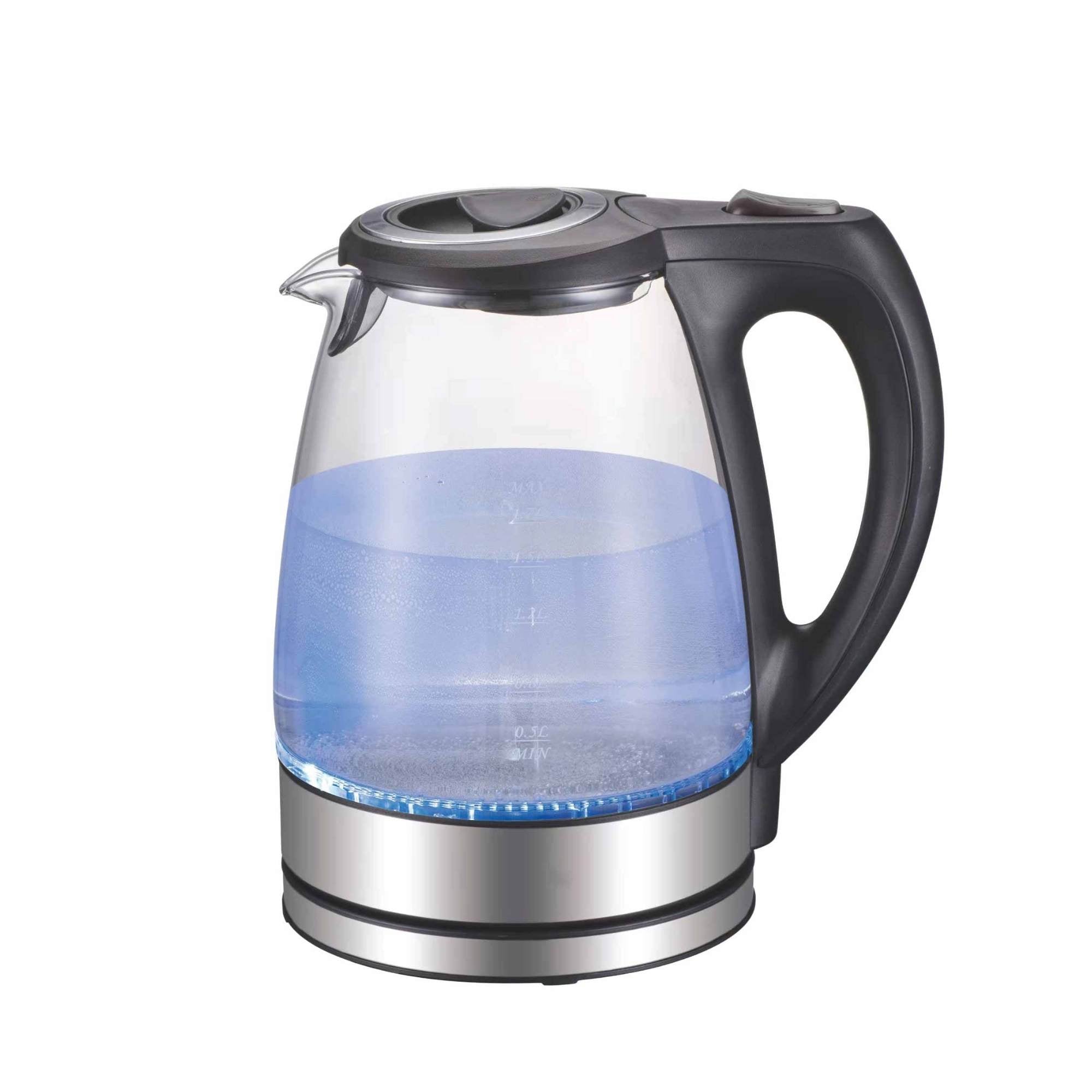 V238-SUPDZ-33114836959312-202507252135-00 1.7L Electric Glass Kettle LED Blue Light 360 Automatic Cordless Water Boiling Jug - Image 1