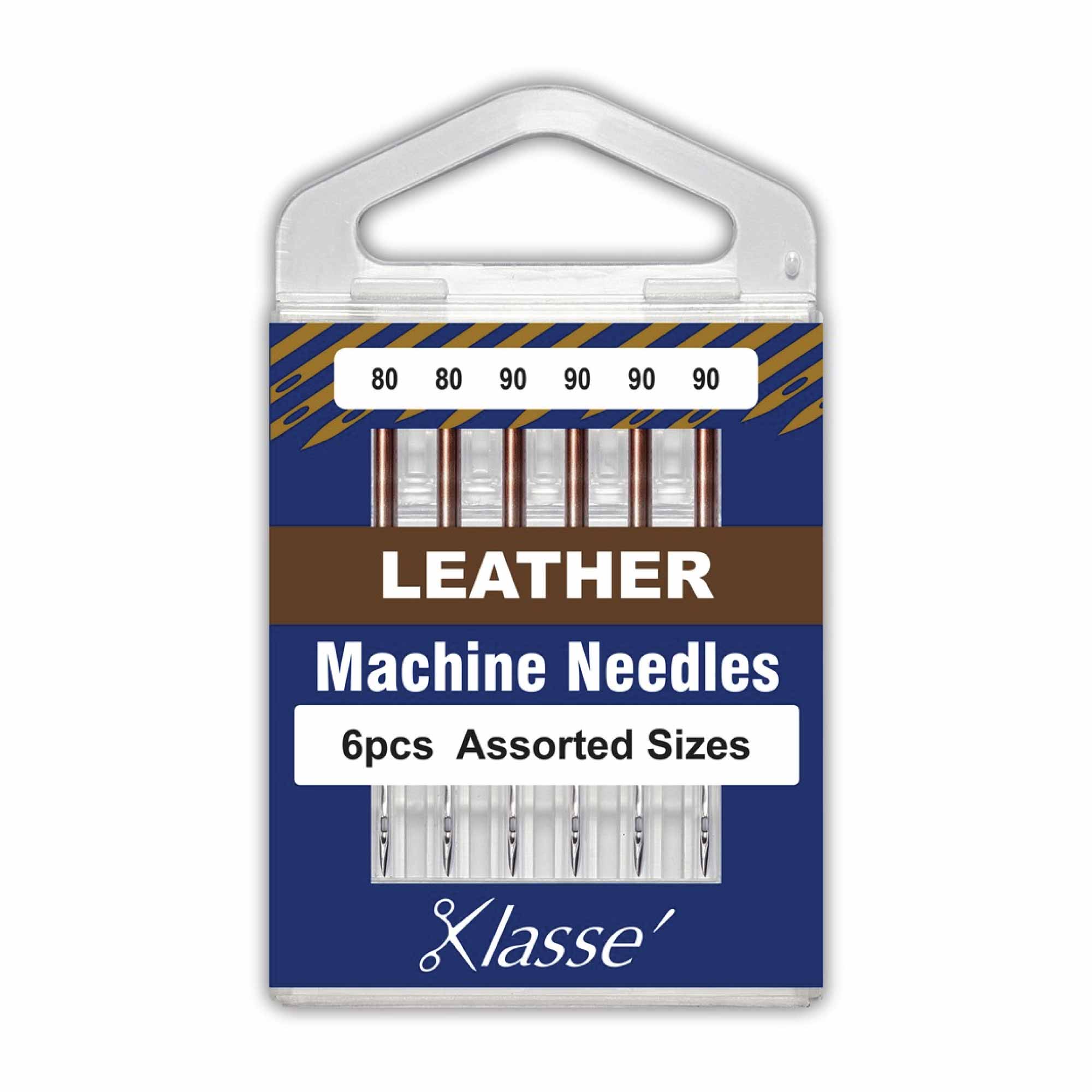 V238-SUPDZ-39566594867280-202505221645-00 Klasse 80/90 Leather Sewing Machine Needles Assorted Sizes 6 Pack Chisel Point - Image 1