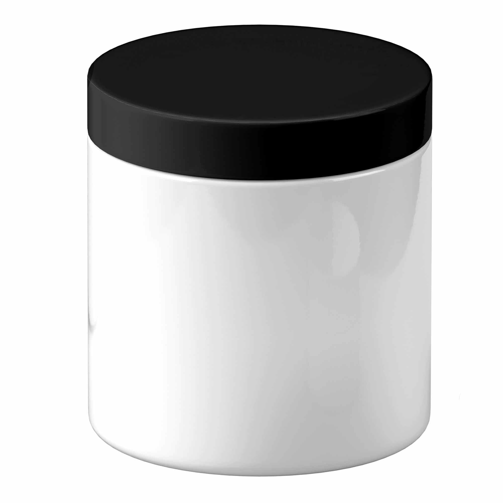 V238-SUPDZ-40114301337680-202507311312-00 5x 250g Plastic Cosmetic Jar + Lids - Empty White Cream Container - Image 1