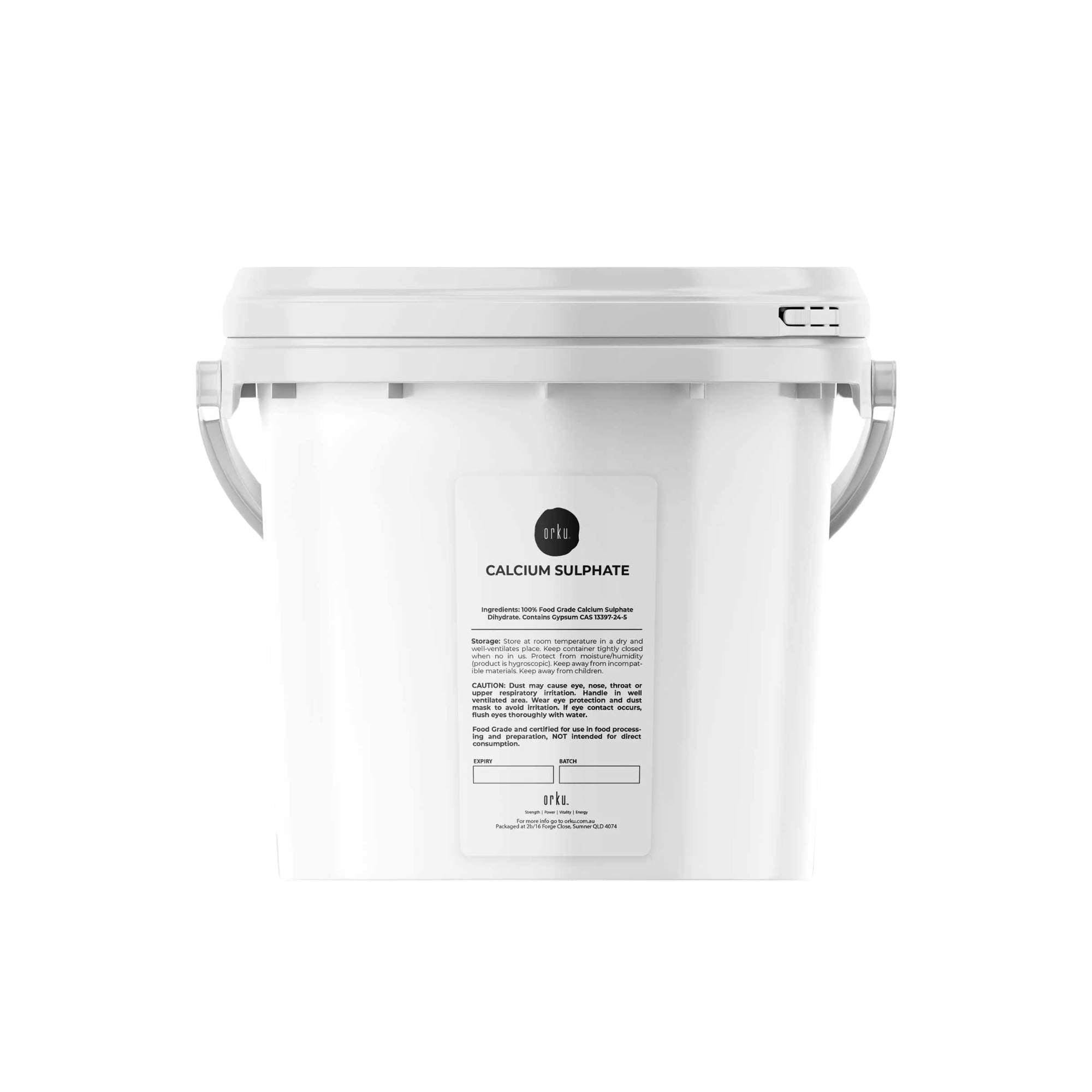 V238-SUPDZ-40142244446288-202505231140-00 5Kg Calcium Sulphate Gypsum Powder Bucket- Food Grade Hydrous Sulfate - Image 1