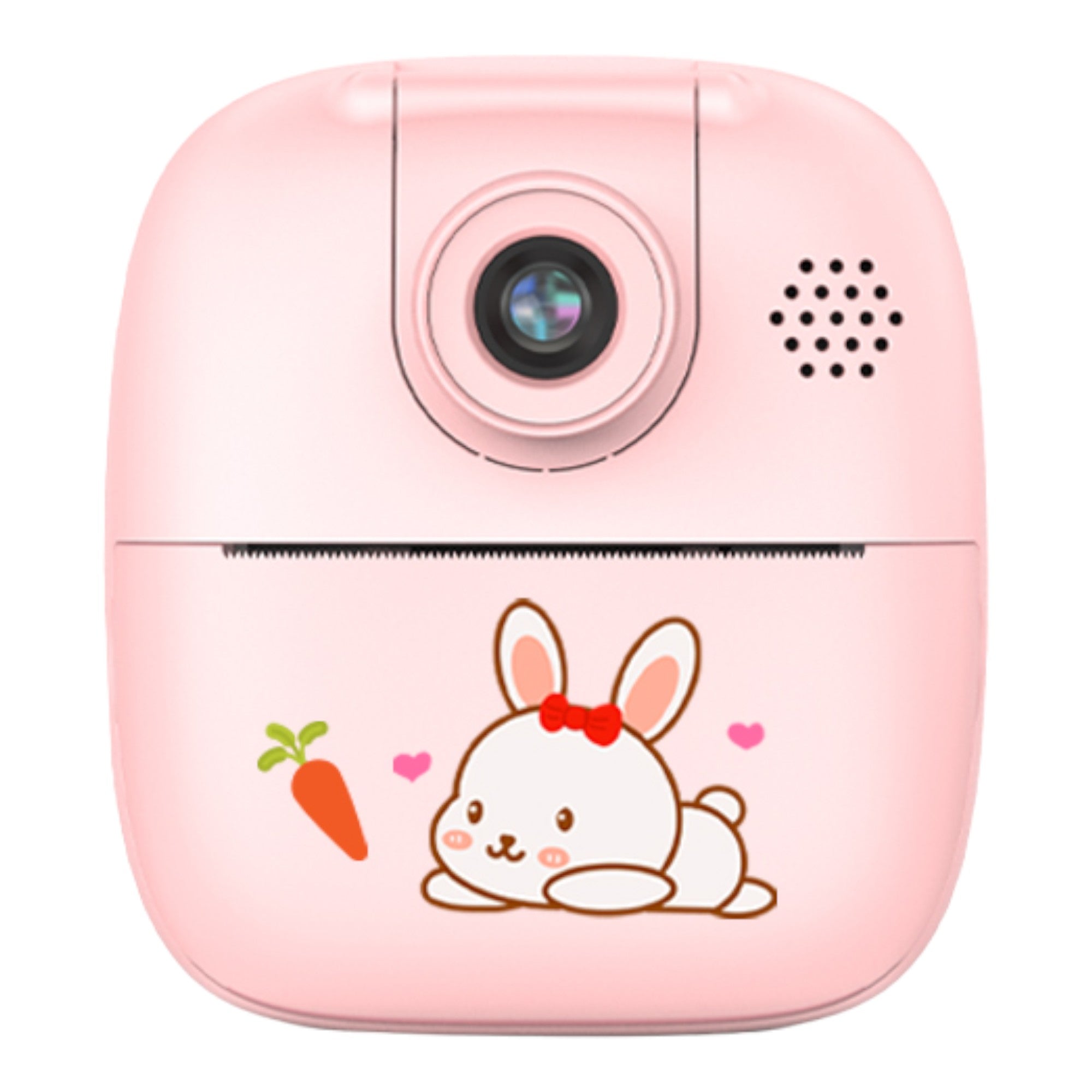 V238-SUPDZ-40832782696528-202507252236-00 Kids Rechargeable Instant Print Camera Pink - Digital Thermal Photo Video MP3 - Image 1