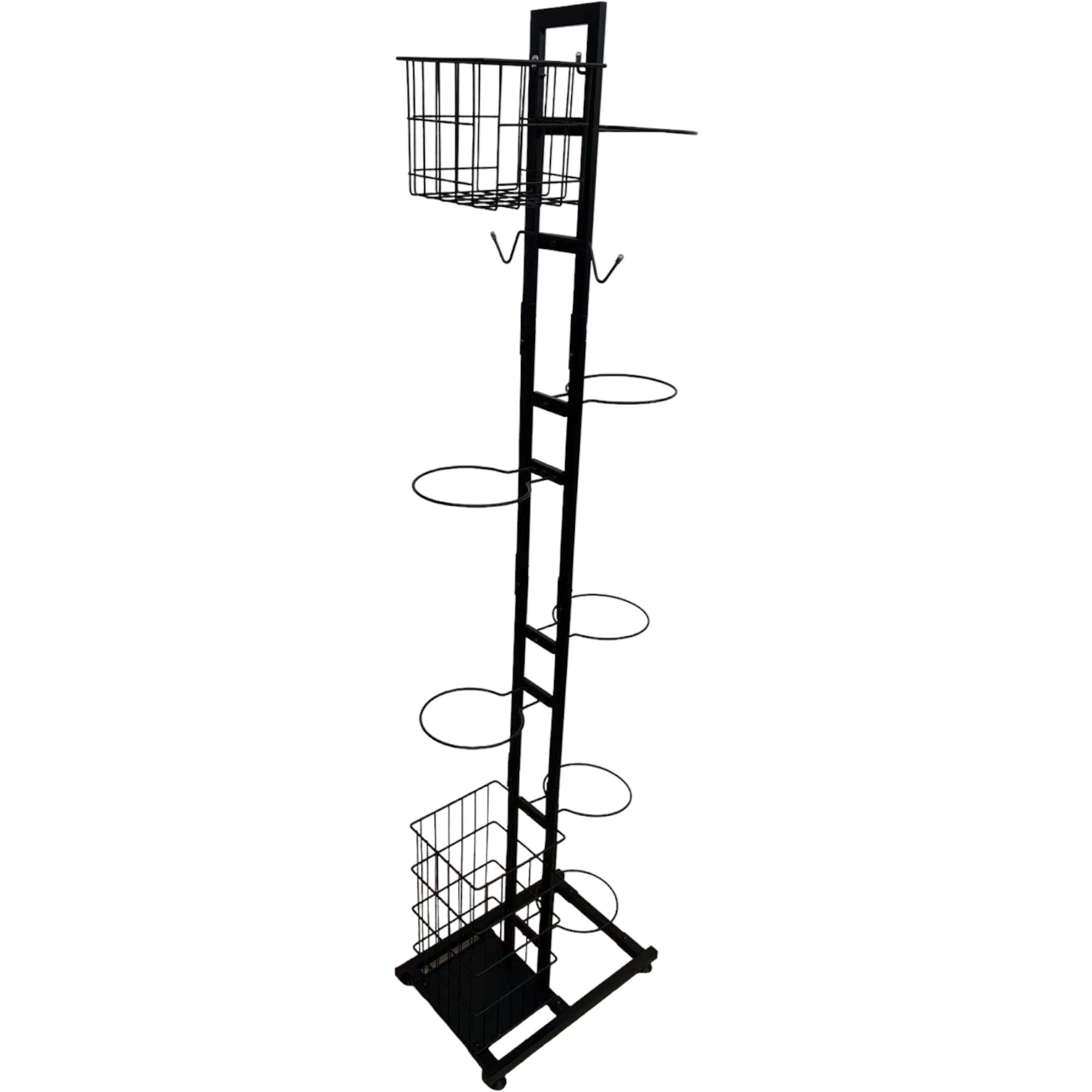 V238-SUPDZ-40838091931728-202507252240-00 Sports Equipment Storage Rack - Vertical Ball Organiser Basketball Garage Stand - Image 1