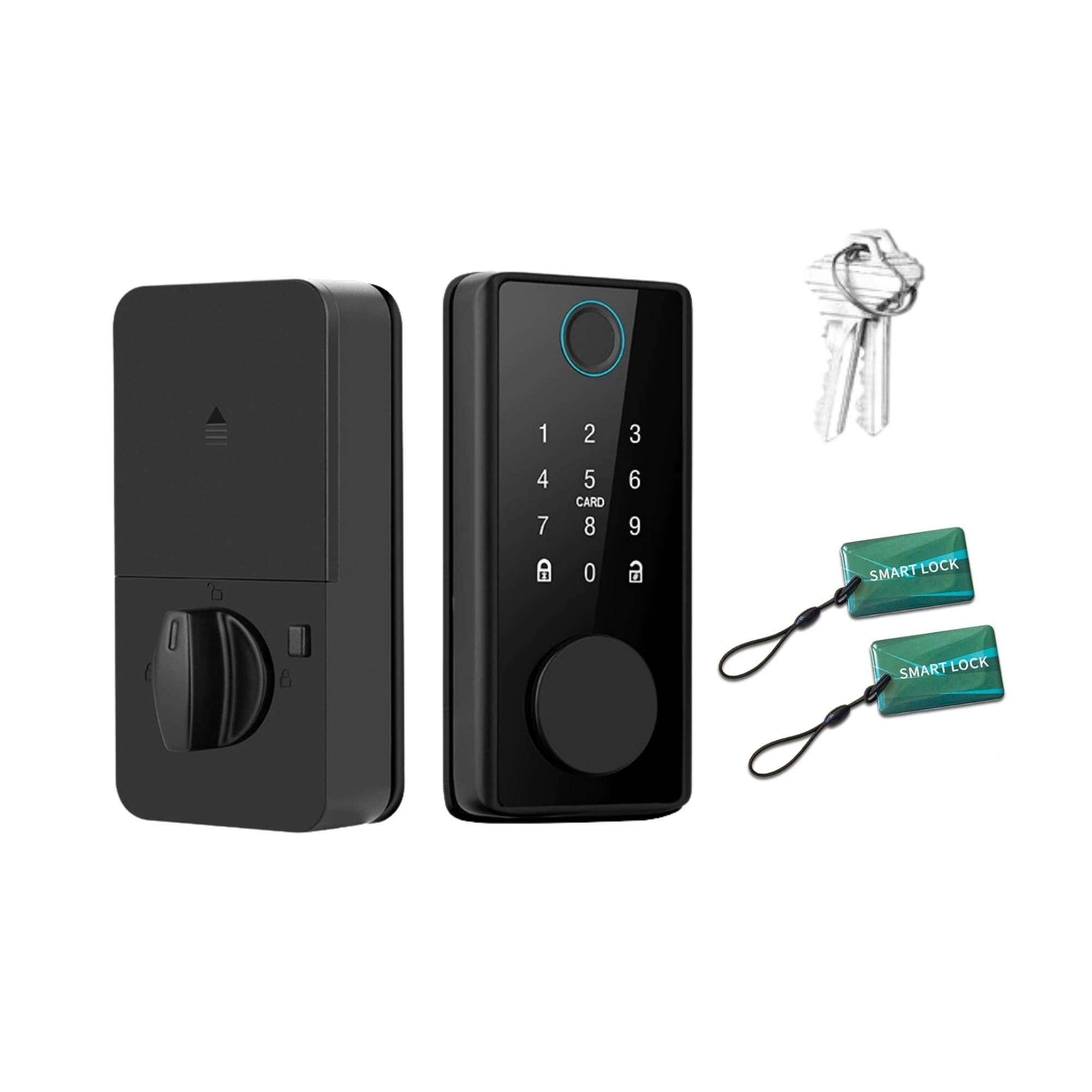 V238-SUPDZ-41181933174864-202506241226-00 Tooleroo Digital Smart Door Lock Keypad - 5-in-1 Home Entry Security System - Image 1