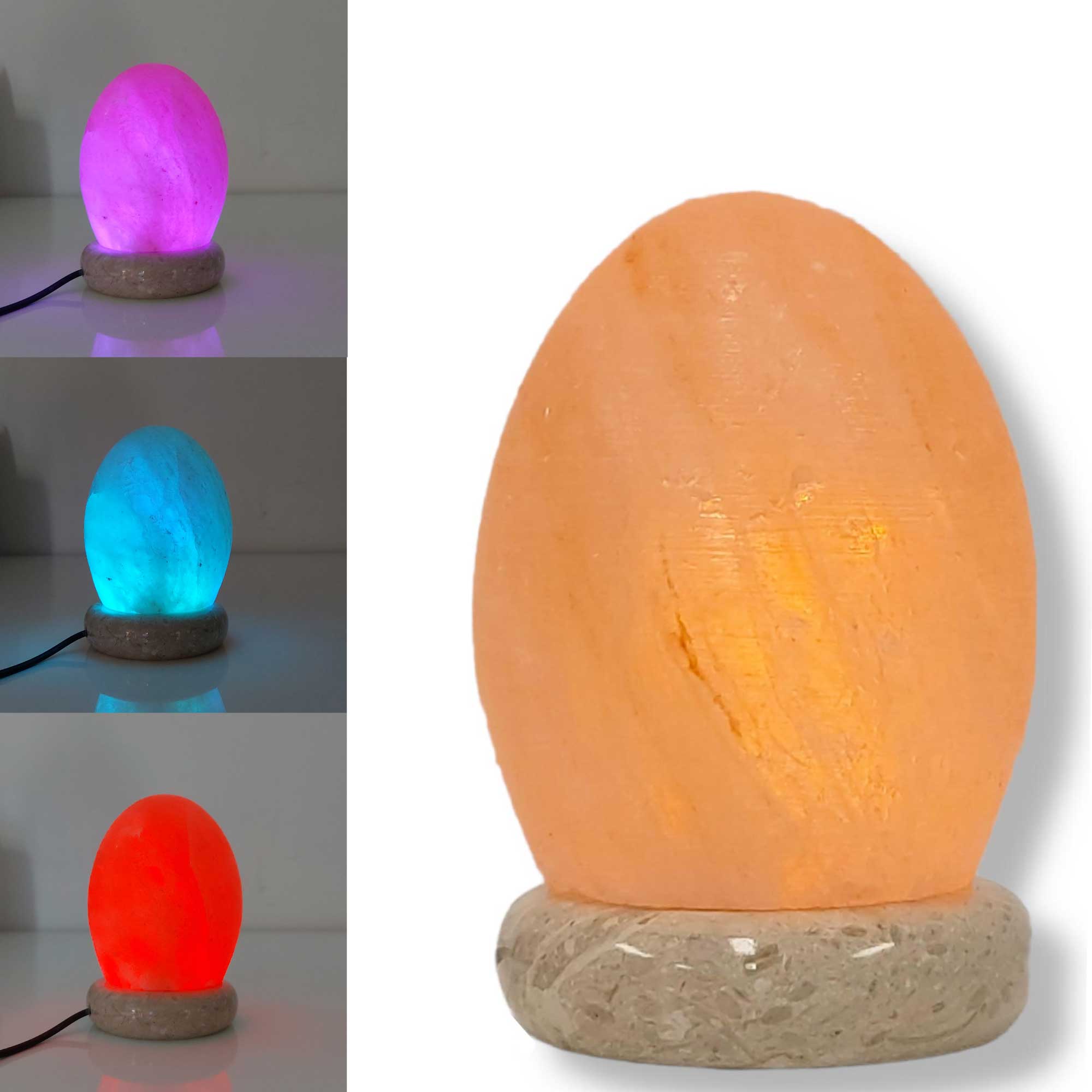 V238-SUPDZ-43047433798-202505211310-00 USB Colour Changing Egg Shape Himalayan Pink Salt Lamp Color Change LED Light - Image 1