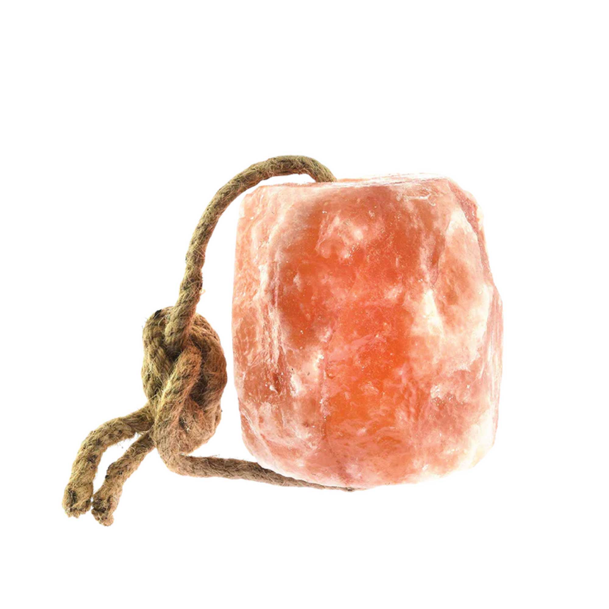 V238-SUPDZ-43085176326-202507252240-00 Himalayan Pink Salt Lick Rock - For Animals and Livestock With Hanging Rope - Image 1