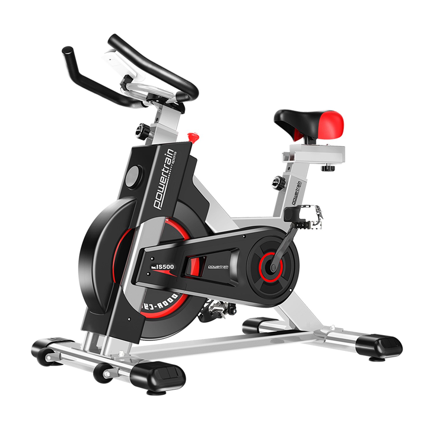 V240-BKE-D20-SL-71565-00 Powertrain IS-500 Heavy-Duty Exercise Spin Bike Electroplated - Silver - Image 1