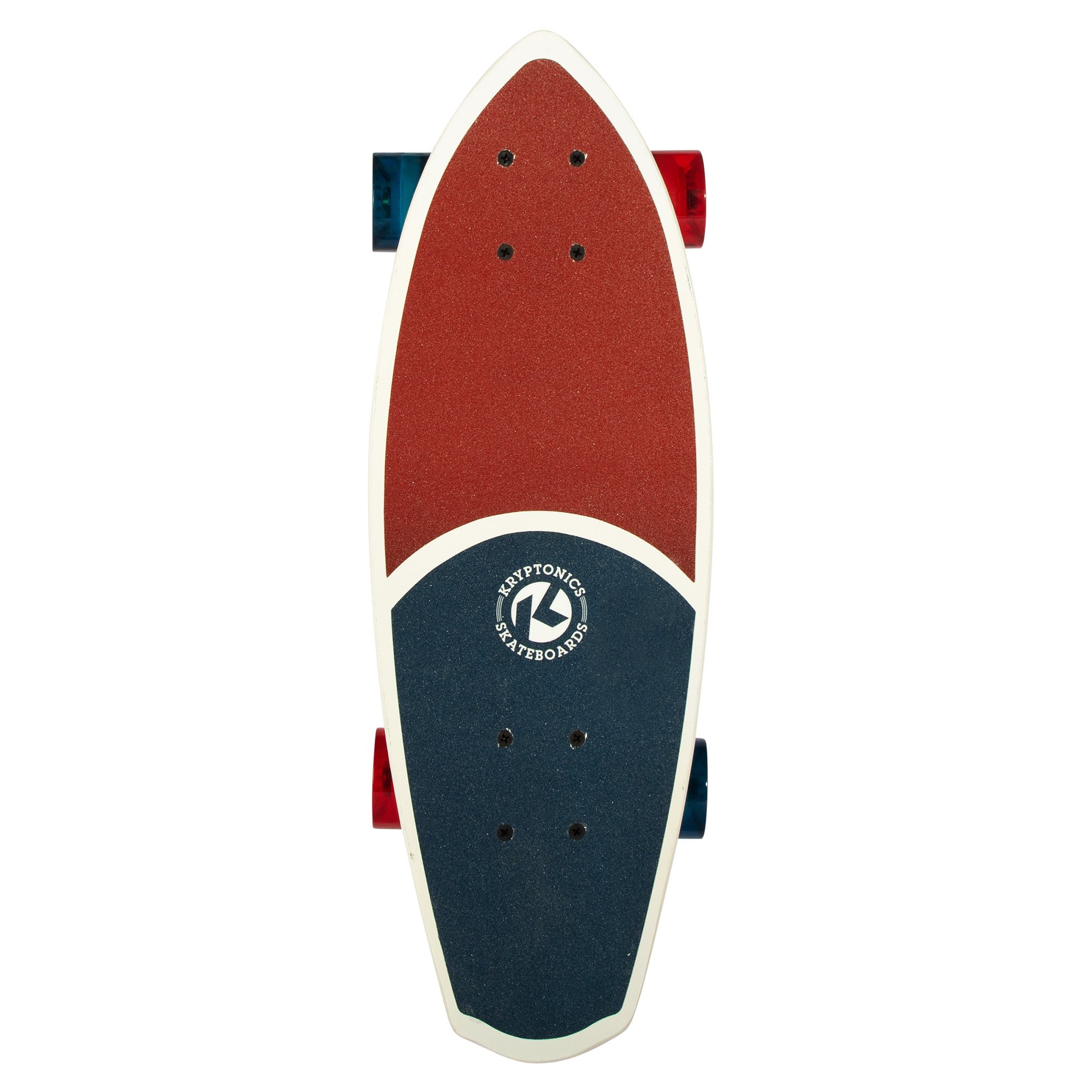 V240-BS-165602-177510-00 Bravo Sports Kryptonics 23-inch Mini Fat Cruiser Board In Liberty Blue - Image 1