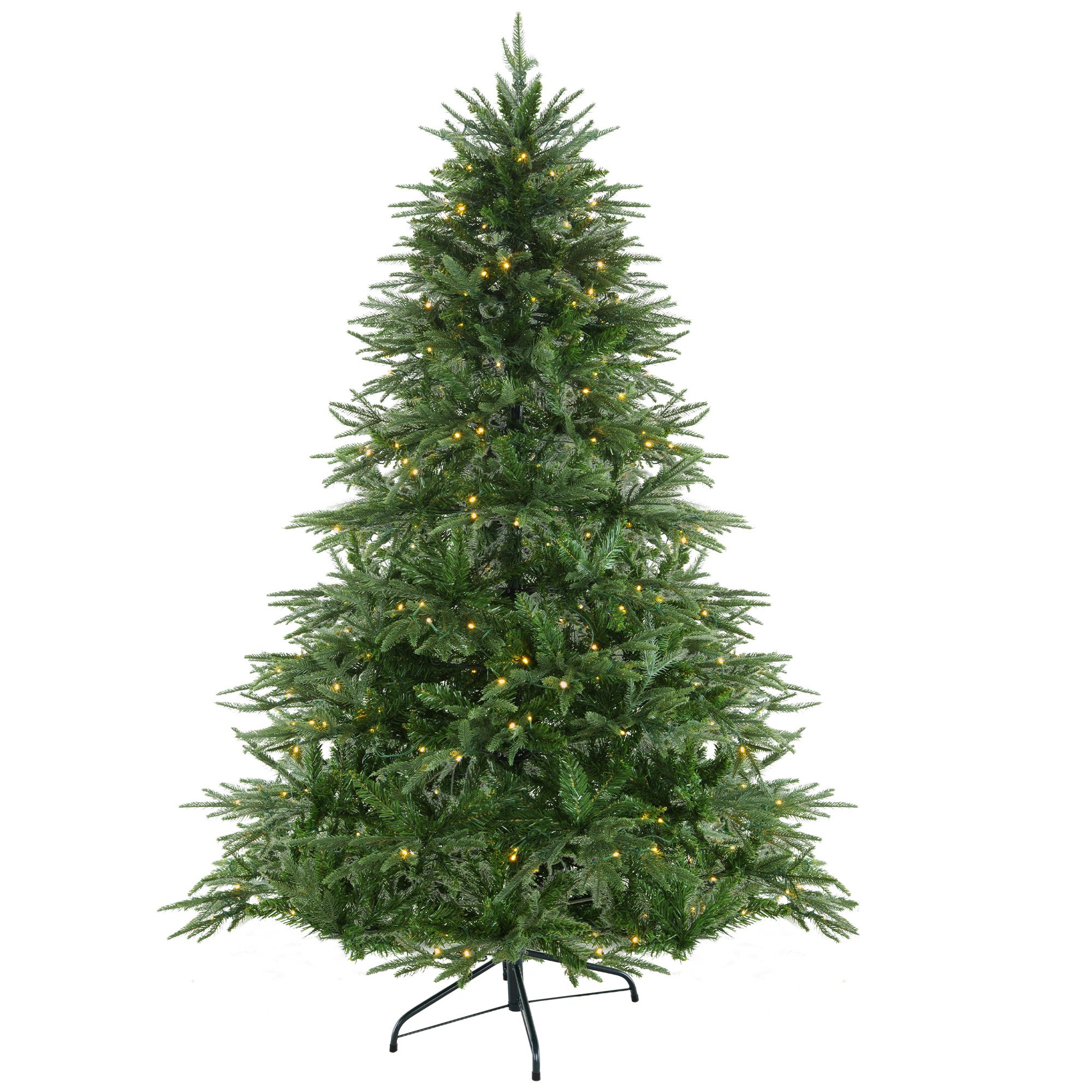V240-CMT-LED-H03-6FT-206336-00 Christabelle 1.8m Prelit Everglow Fir Christmas Tree With 300 Led Lights - Image 1