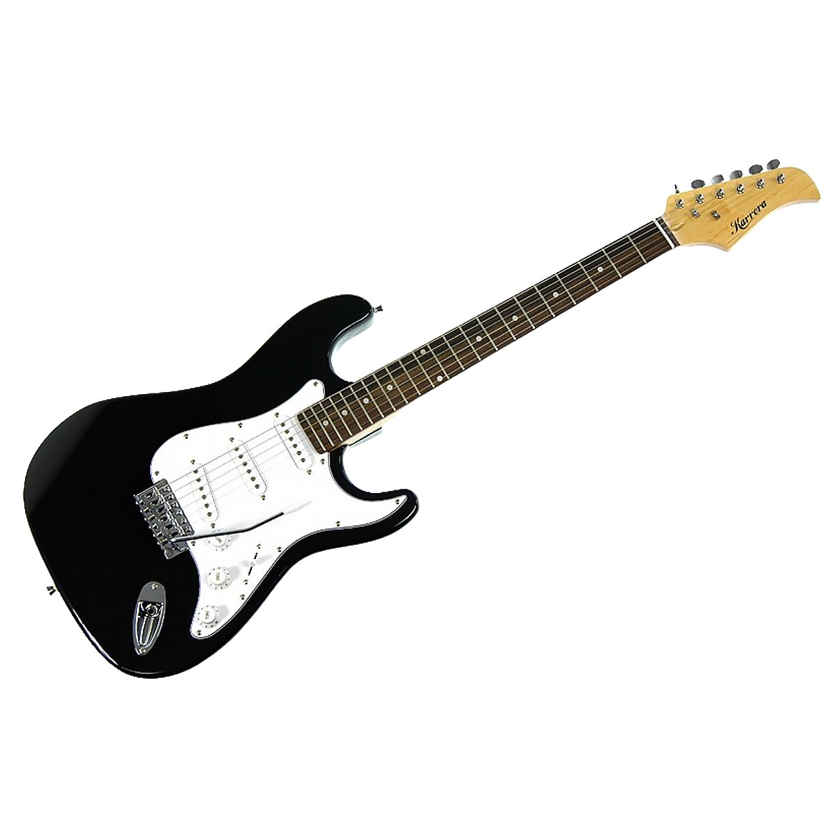 V240-EGP-5W-BK-71722-00 Karrera 39in Electric Guitar - Black - Image 1
