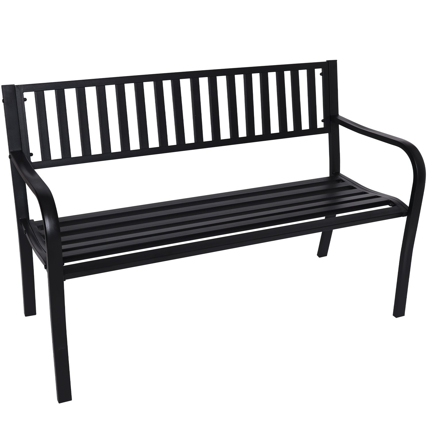 V240-GDB-JOY-218-73352-00 Wallaroo Steel Outdoor Garden Bench - Modern - Image 1