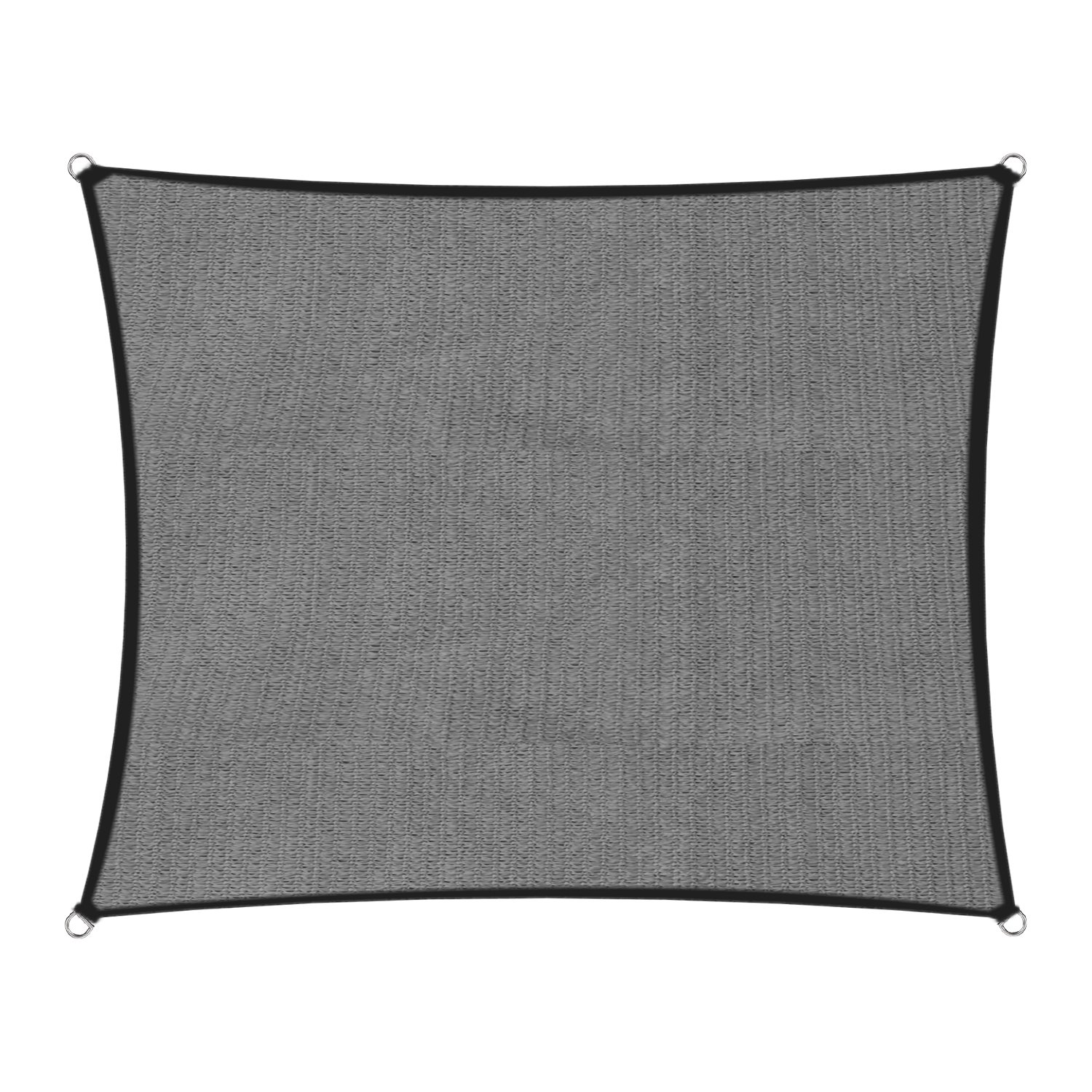V240-GYSS-6X6-70983-00 Wallaroo Outdoor Sun Shade Sail Canopy Grey Square 6 x 6M - Image 1