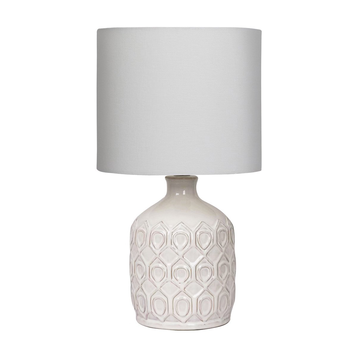 V240-LMP-MLM-4504-96288-00 Sarantino Ceramic Table Lamp In Cream - Image 1