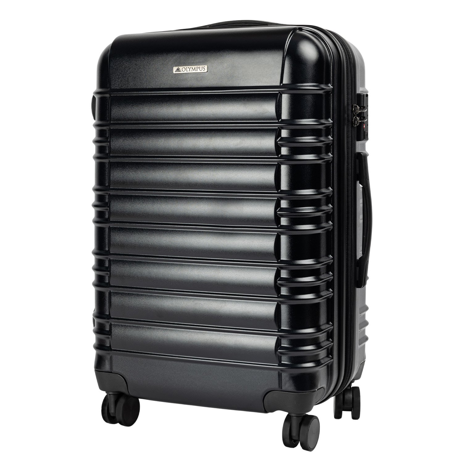 V240-LUG-03D-20-BK-71654-00 Olympus Noctis Suitcase 20in Hard Shell ABS+PC - Stygian Black - Image 1