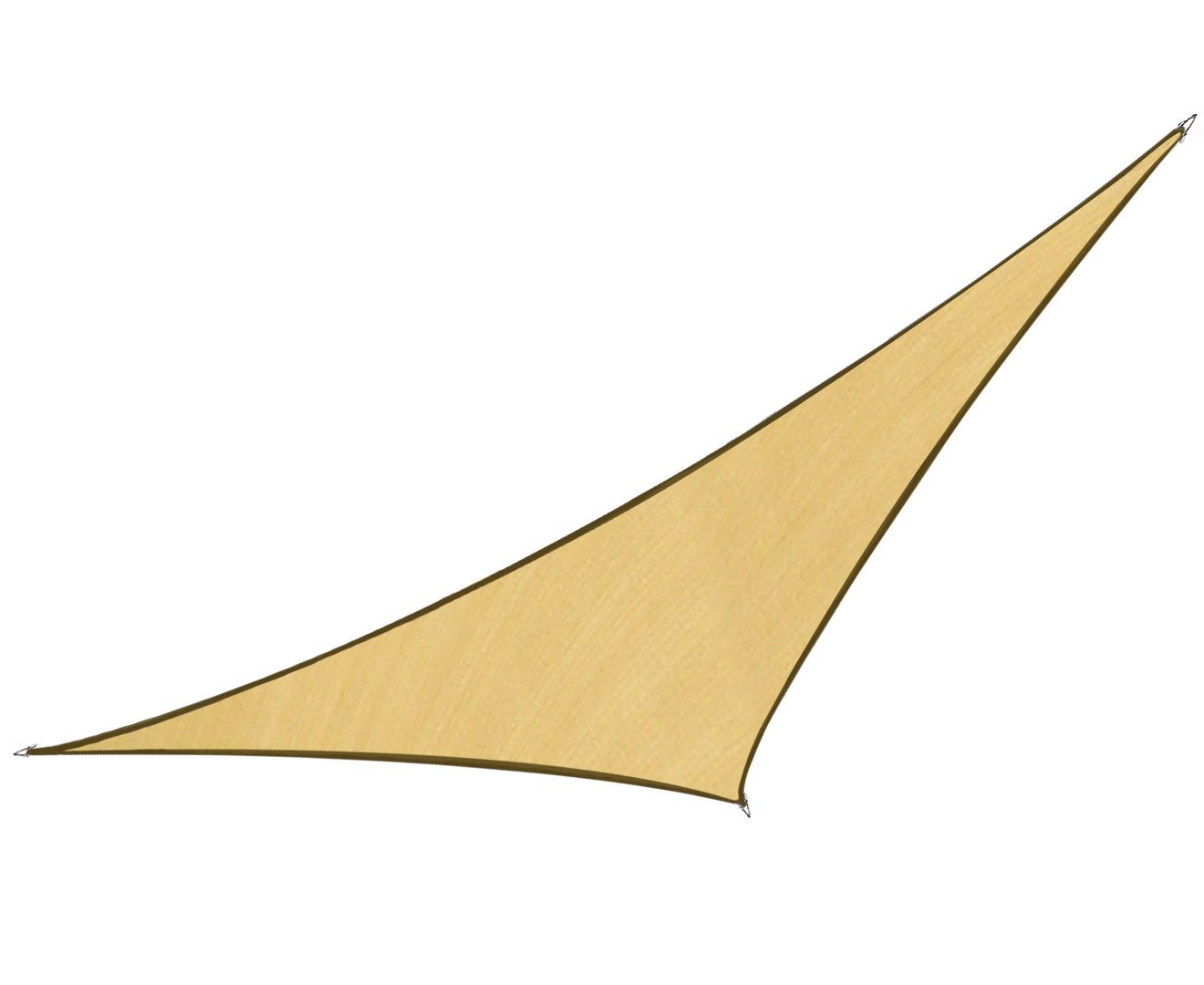 V240-SS-8X8X8-75214-00 Wallaroo Triangular Shade sail: 8m x 8m x 8m - Sand - Image 1