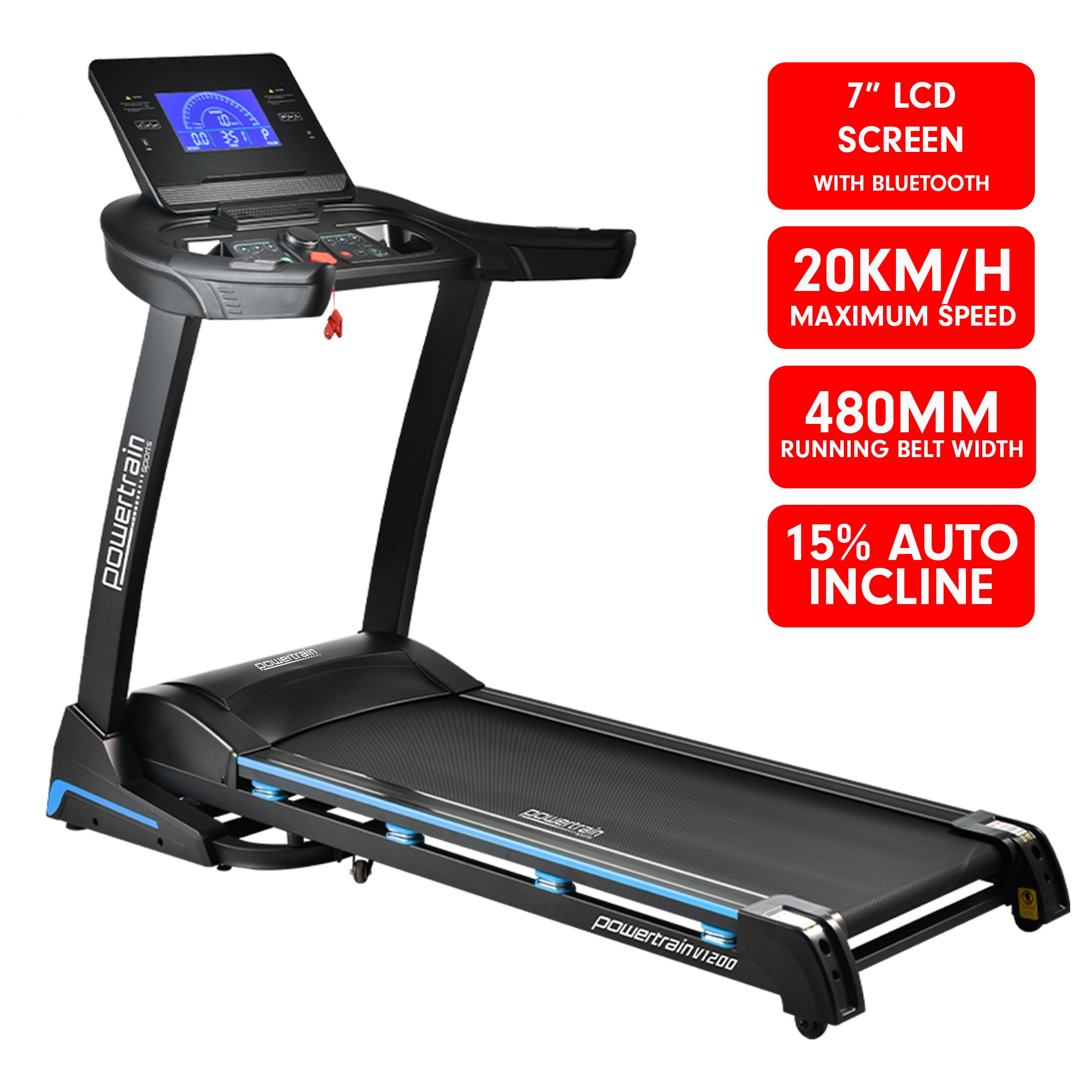 V240-TML-LJJ-V1200-71519-00 Powertrain V1200 Treadmill with Shock-Absorbing System - Image 1