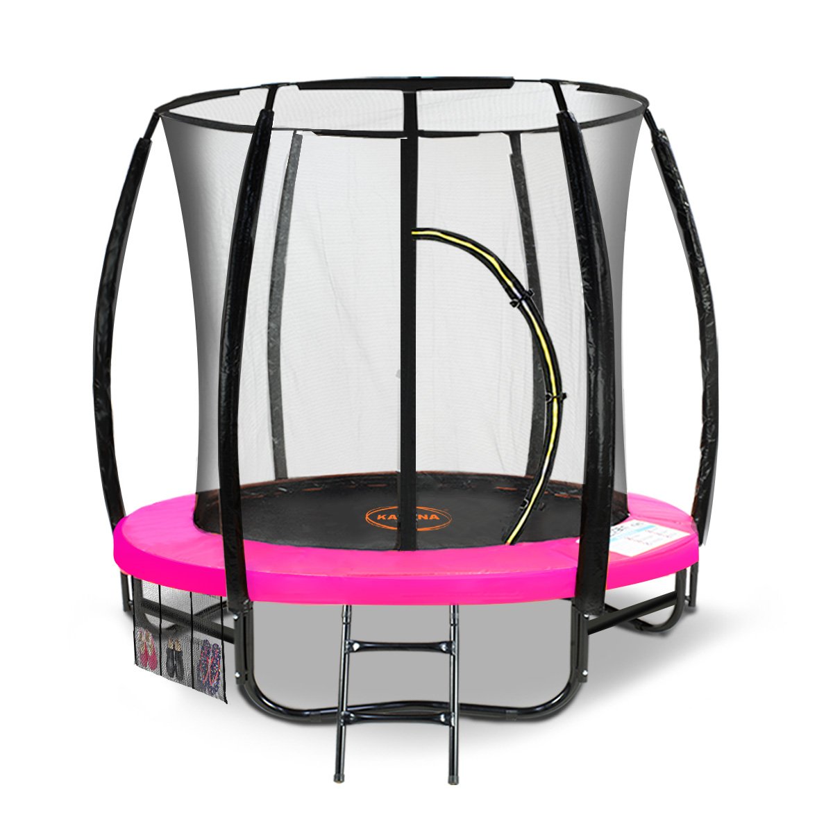 V240-TRA-KAH-06-PK-70467-00 Kahuna Classic 6ft Outdoor Round Trampoline Safety Enclosure - Pink - Image 1