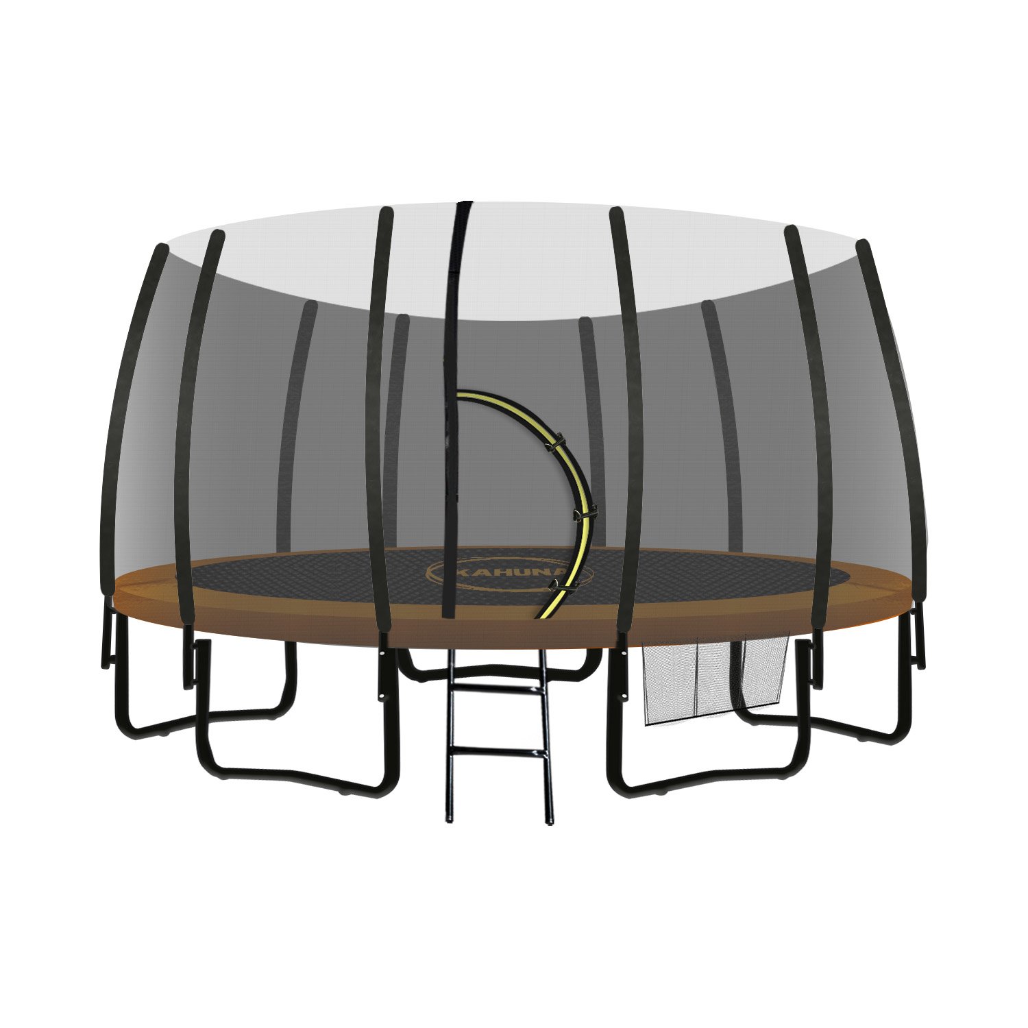 V240-TRM-KAH-ELA-12D-68268-00 Kahuna Twister 12ft Springless Trampoline Outdoor Mat Pad Net Ladder - Image 1