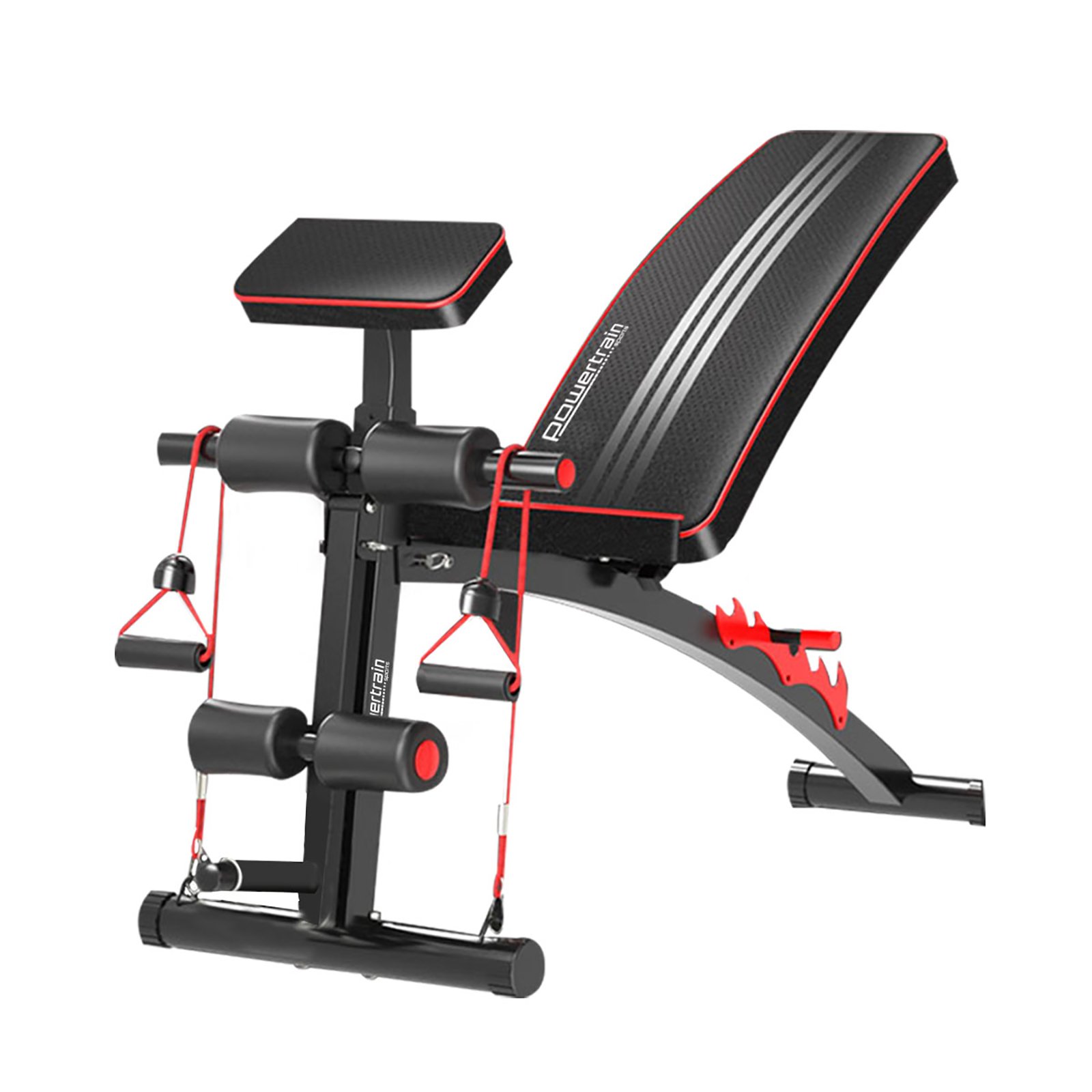 V240-WBD-208-71552-00 Powertrain Adjustable FID Home Gym Bench with Preacher Curl Pad - Image 1